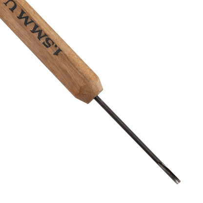 Micro Carving Tool - Drake Carver - 1.5mm U Gouge with wood handle