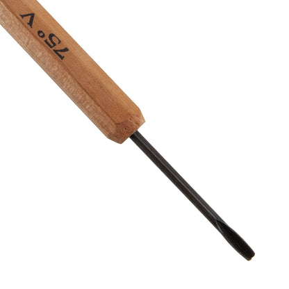 Micro Carving Tool - Dockyard Carver - 75 Degree V Gouge wi wood handle