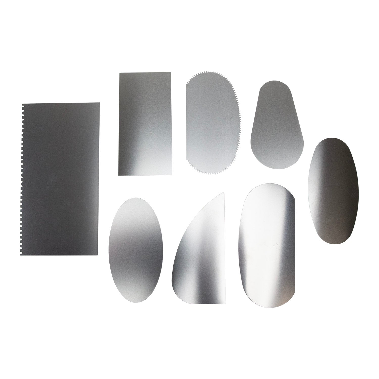 Clay Scraper Set - Stainless Steel - Set of 8