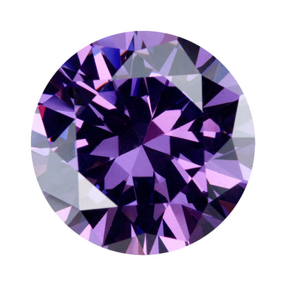 Cubic Zirconia - Amethyst - Round