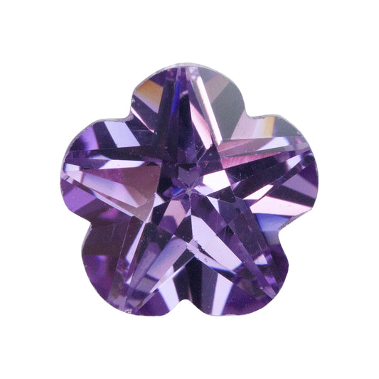 Cubic Zirconia - Amethyst - Flower