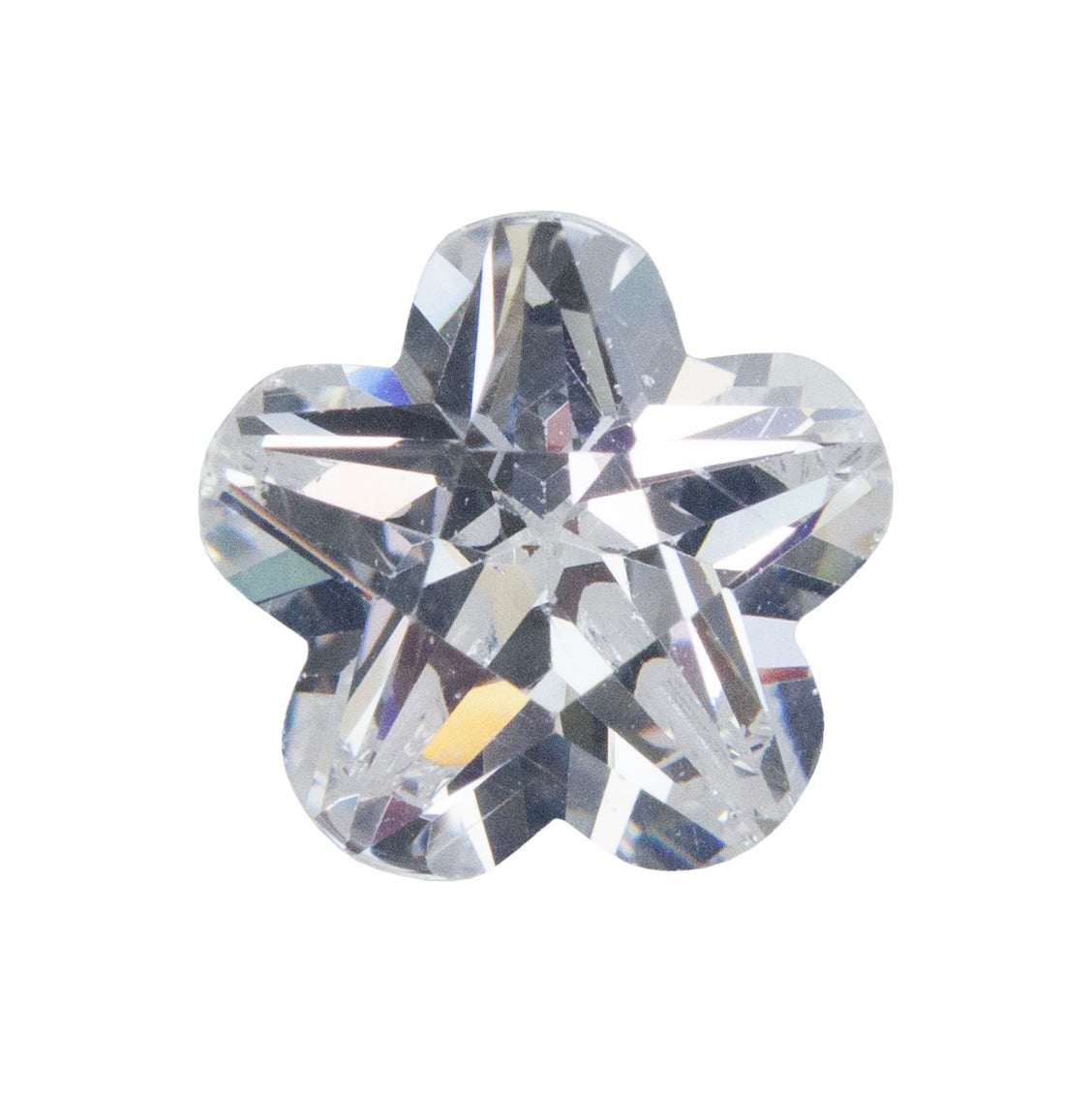 Cubic Zirconia - White Diamond - Flower