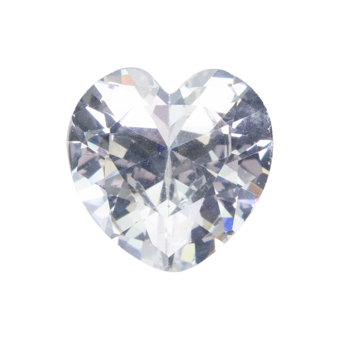 Cubic Zirconia - White Diamond - Heart