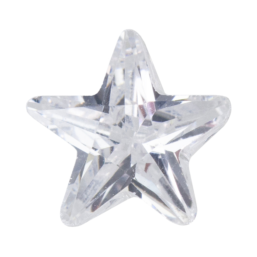 Cubic Zirconia - White Diamond - Star