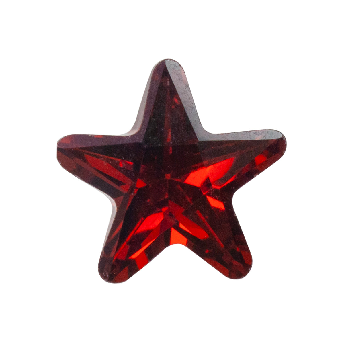 Cubic Zirconia - Garnet - Star