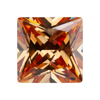Cubic Zirconia - Champagne - Square