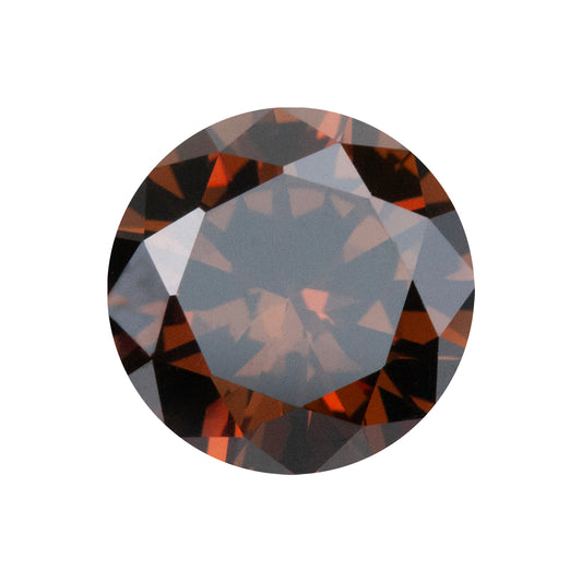 Cubic Zirconia - Smoked Topaz - Round