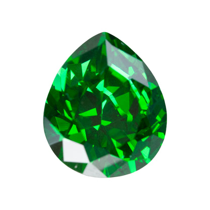 Cubic Zirconia - Colombian Emerald - Pear