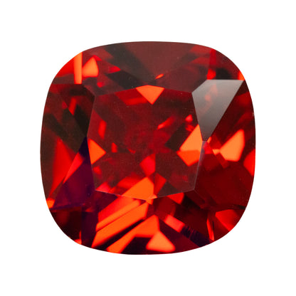 Cubic Zirconia - Fire Opal - Cushion