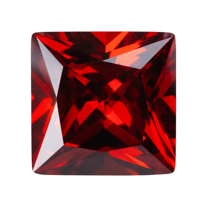 Cubic Zirconia - Fire Opal - Square