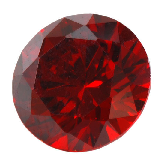 Cubic Zirconia - Hessonite Garnet - Round