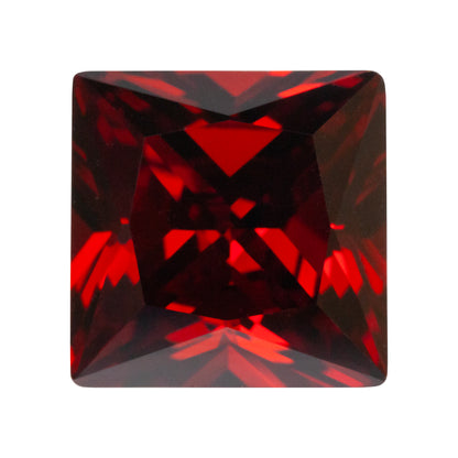 Cubic Zirconia - Hessonite Garnet - Square