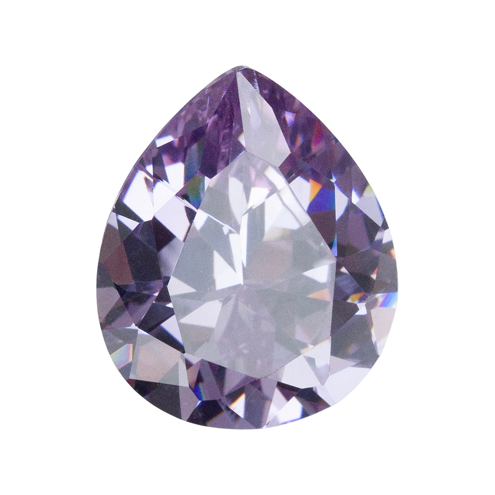 Cubic Zirconia - Lavender - Pear