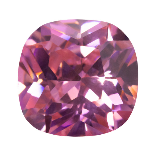 Cubic Zirconia - Pink Sapphire - Cushion
