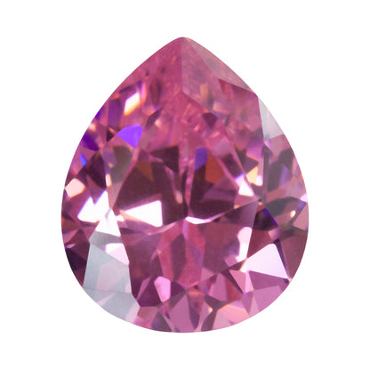 Cubic Zirconia - Pink Sapphire - Pear