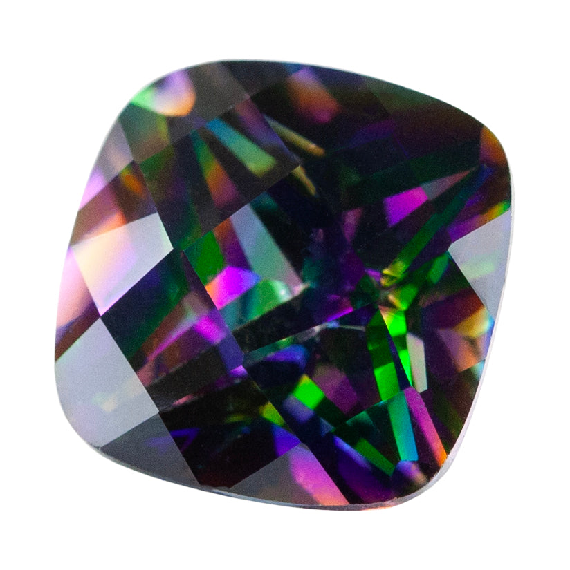 Cubic Zirconia - Alexandrite - Cushion - Checkerboard