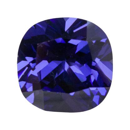 Cubic Zirconia - Dark Tanzanite - Cushion