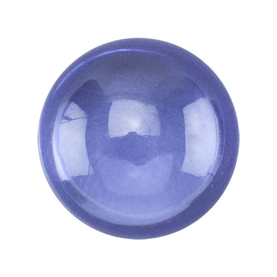 CZ - Dark Tanzanite - Cabochon Round 6mm