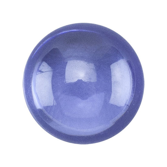 CZ - Dark Tanzanite - Cabochon Round 6mm