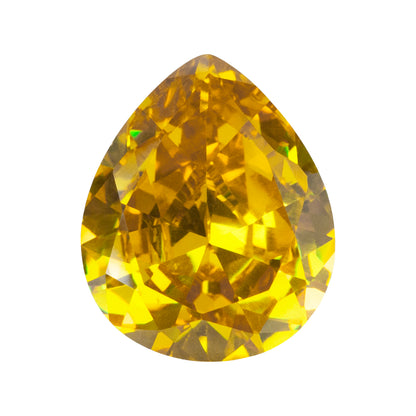 Cubic Zirconia - Yellow Diamond - Pear