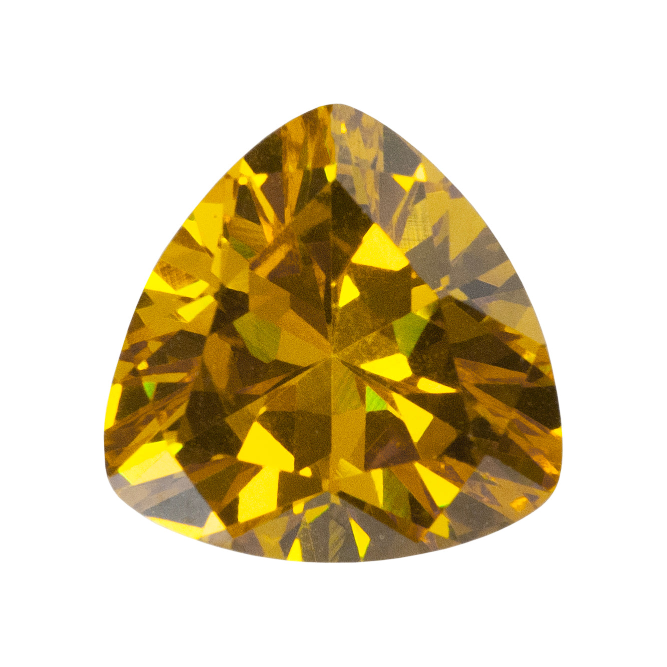 Cubic Zirconia - Yellow Diamond - Trillion
