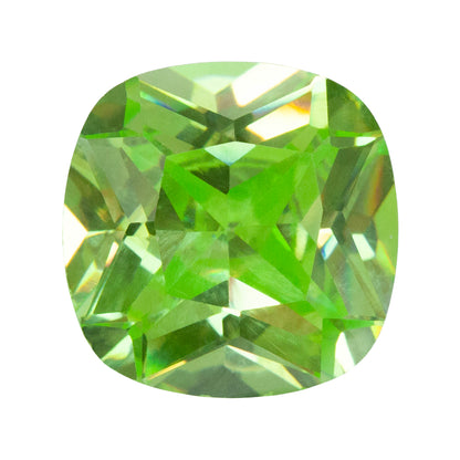Cubic Zirconia - Green Apple - Cushion