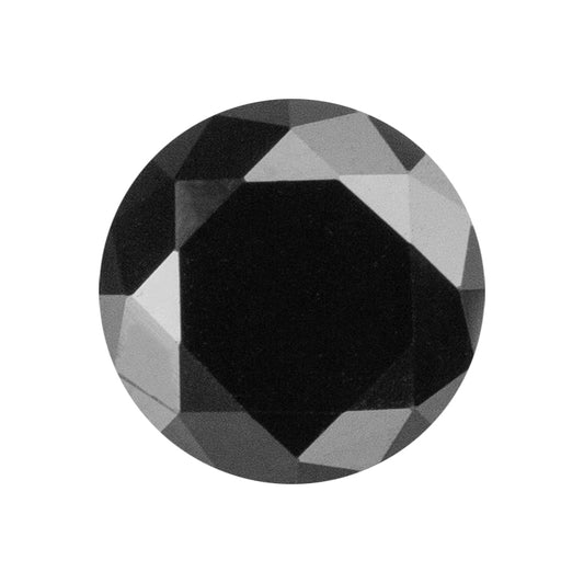 Cubic Zirconia - Jet Black - Round