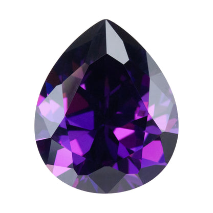 Cubic Zirconia - Amethyst - Pear