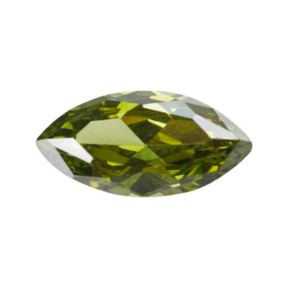 Cubic Zirconia - Olivine - Marquise