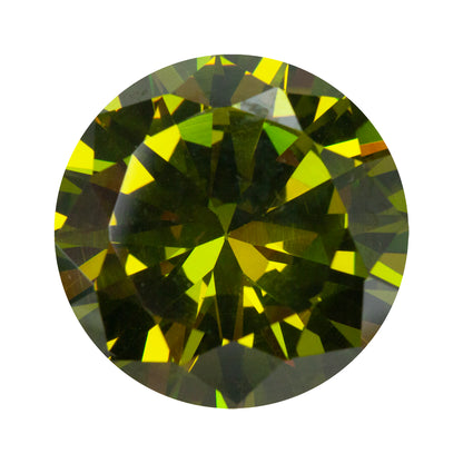 Cubic Zirconia - Olivine - Round