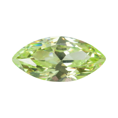 Cubic Zirconia - Green Apple - Marquise