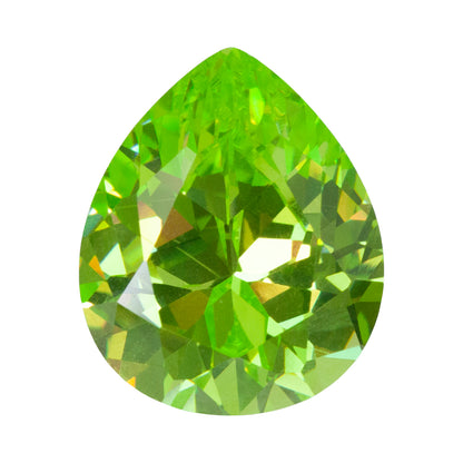 Cubic Zirconia - Green Apple - Pear