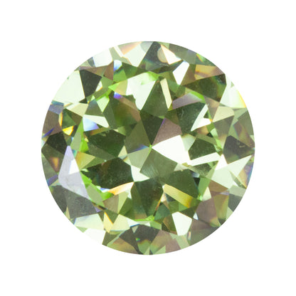 Cubic Zirconia - Green Apple - Round