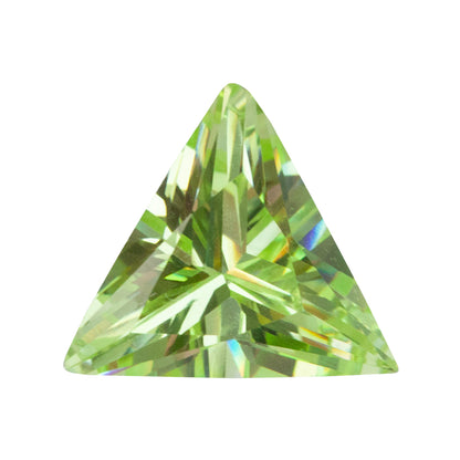 Cubic Zirconia - Green Apple - Triangle