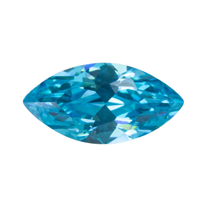 Cubic Zirconia - Blue Topaz - Marquise