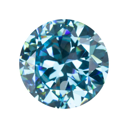 Cubic Zirconia - Blue Topaz - Round