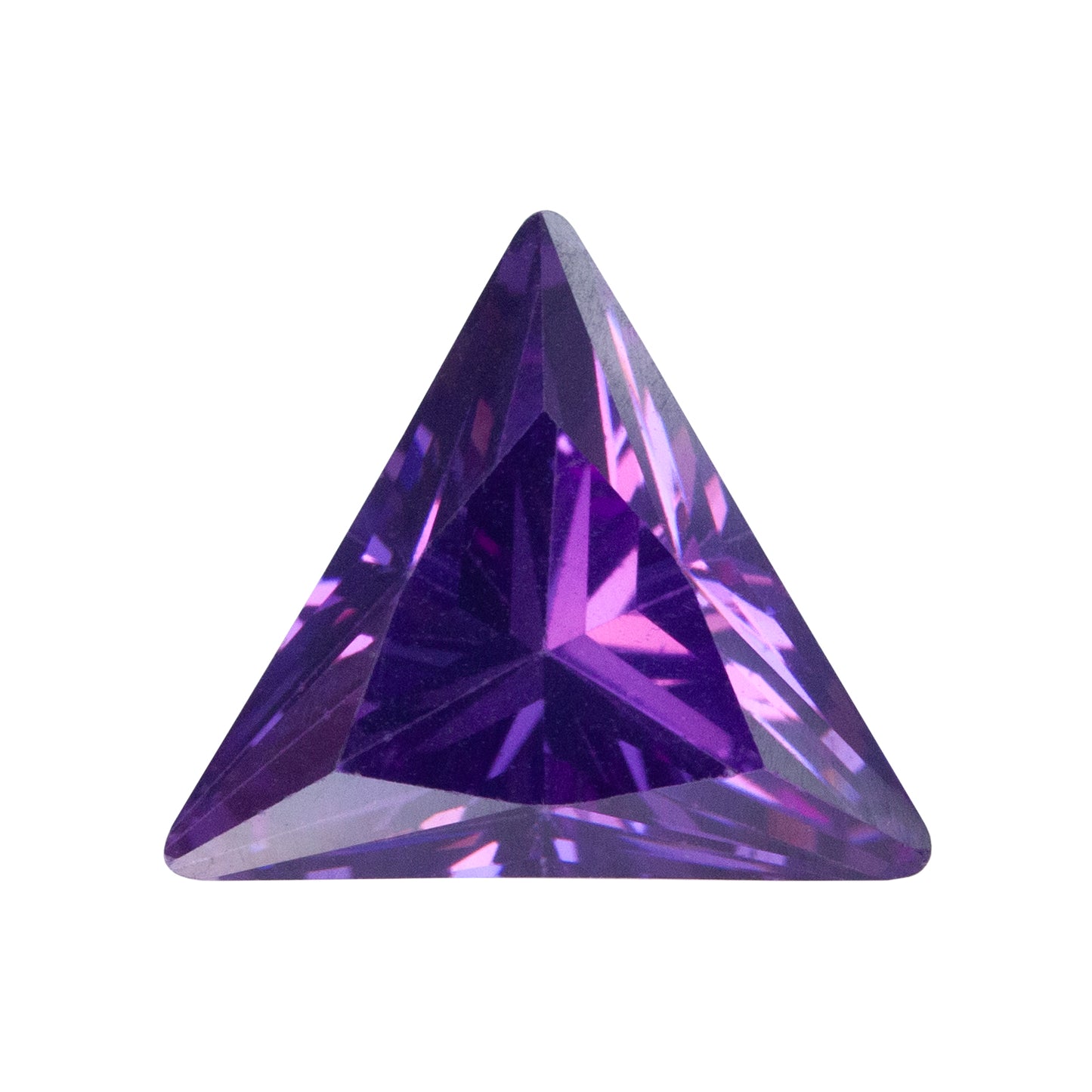 Cubic Zirconia - Amethyst - Triangle