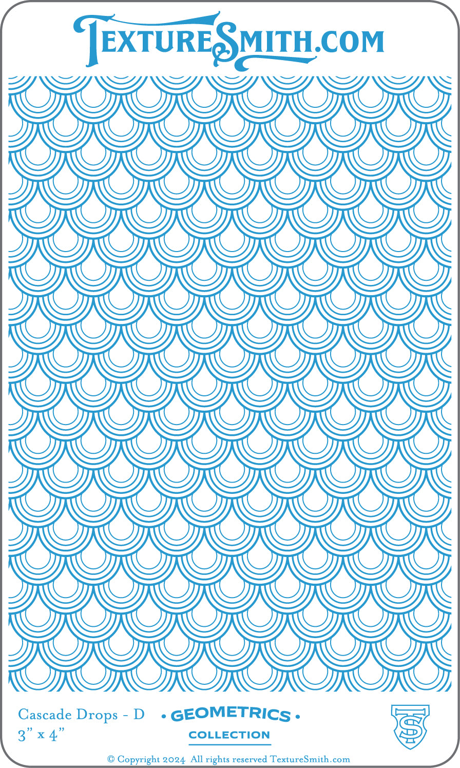 graphic Texture Smith Texture Mat - Geometrics Collection - Cascade Drop