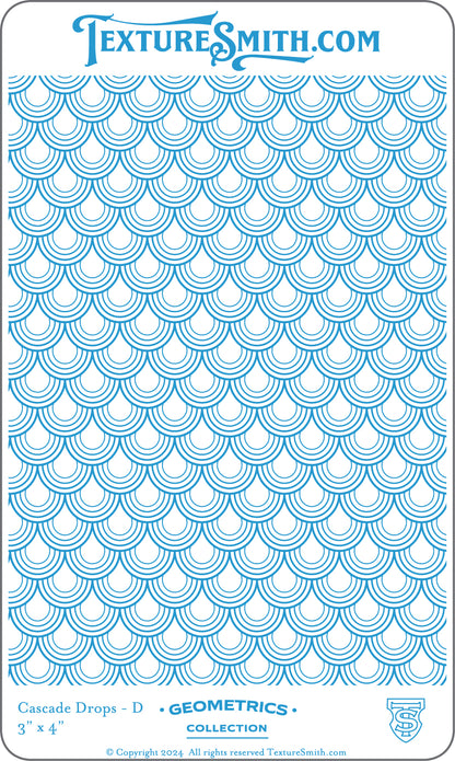 graphic Texture Smith Texture Mat - Geometrics Collection - Cascade Drop