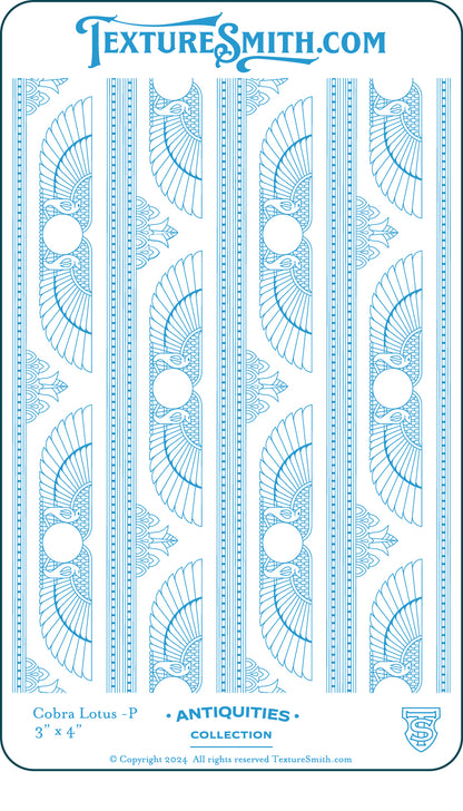 graphic Texture Smith Texture Mat - Antiquities Collection - Cobra Lotus
