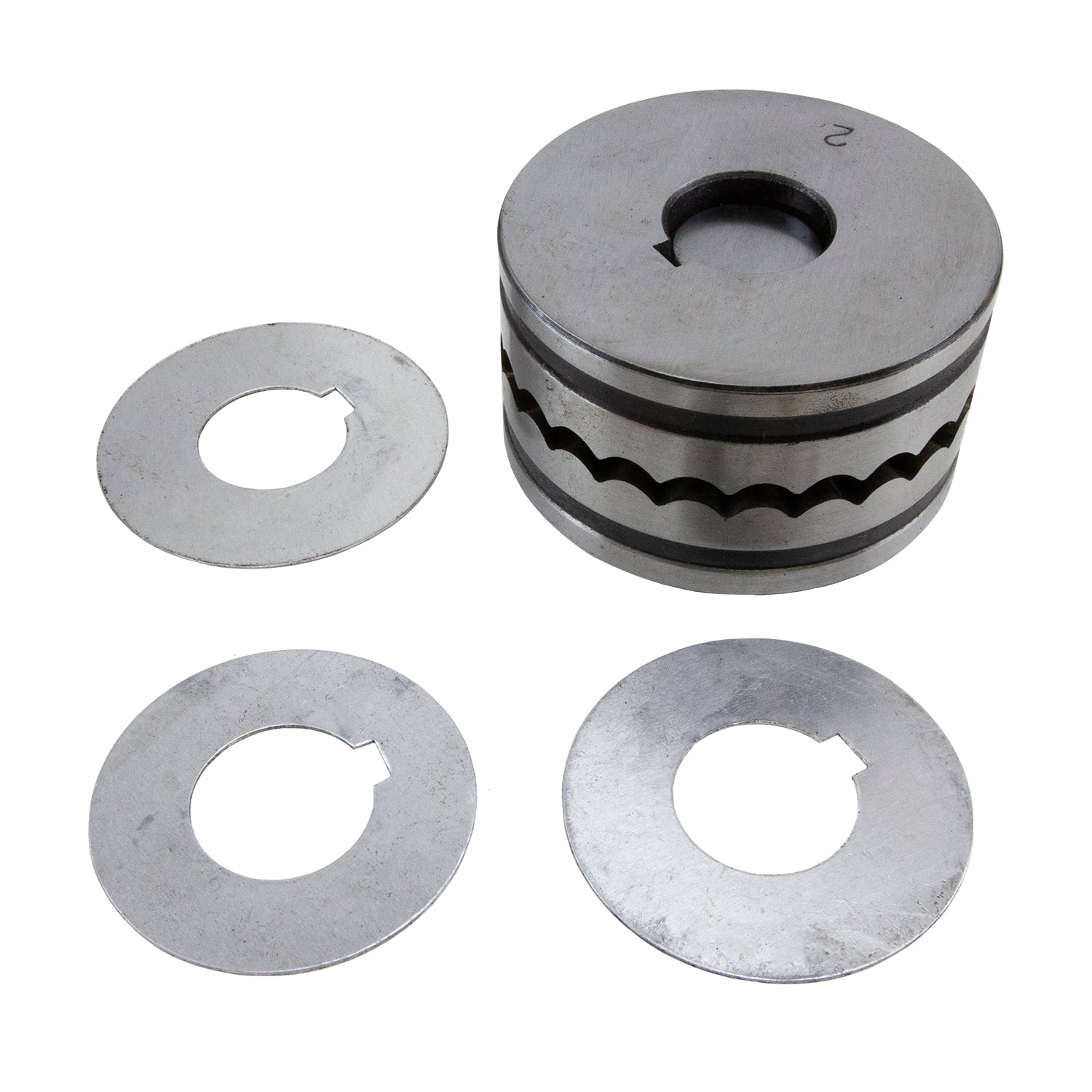 Wubbers® Bangle Press

Now make patterned or "wavy" bangles and hoop earrings without the need for a hydraulic press! Simply use a weighted rawhide mallet or a large rubber mallet to hammer the top of the press, creating the pressure needed to form the wire that has been placed inside.