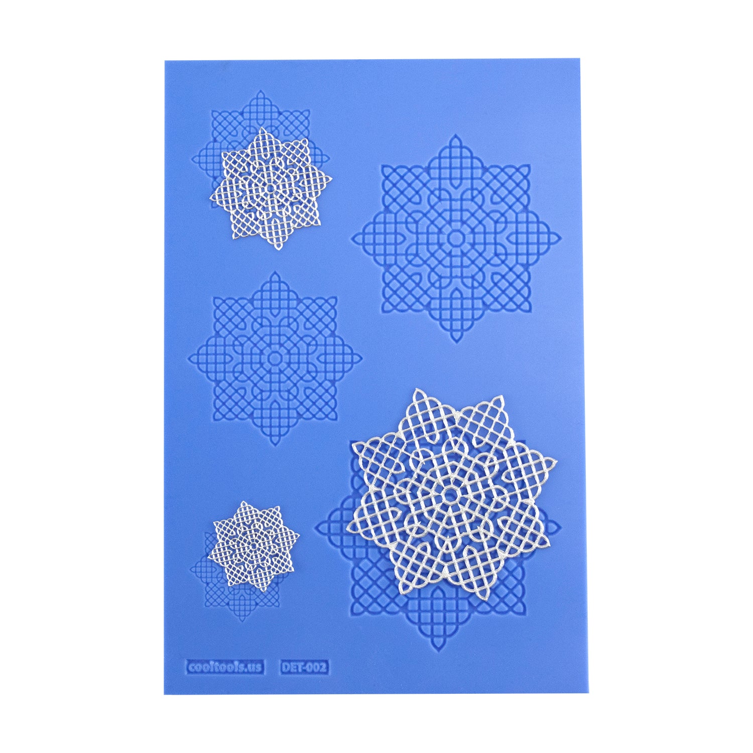 blue Delicate Element Texture - Celtic Star with  silver samples