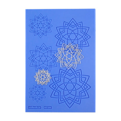 blue Delicate Element Texture - To the Point with silver samples