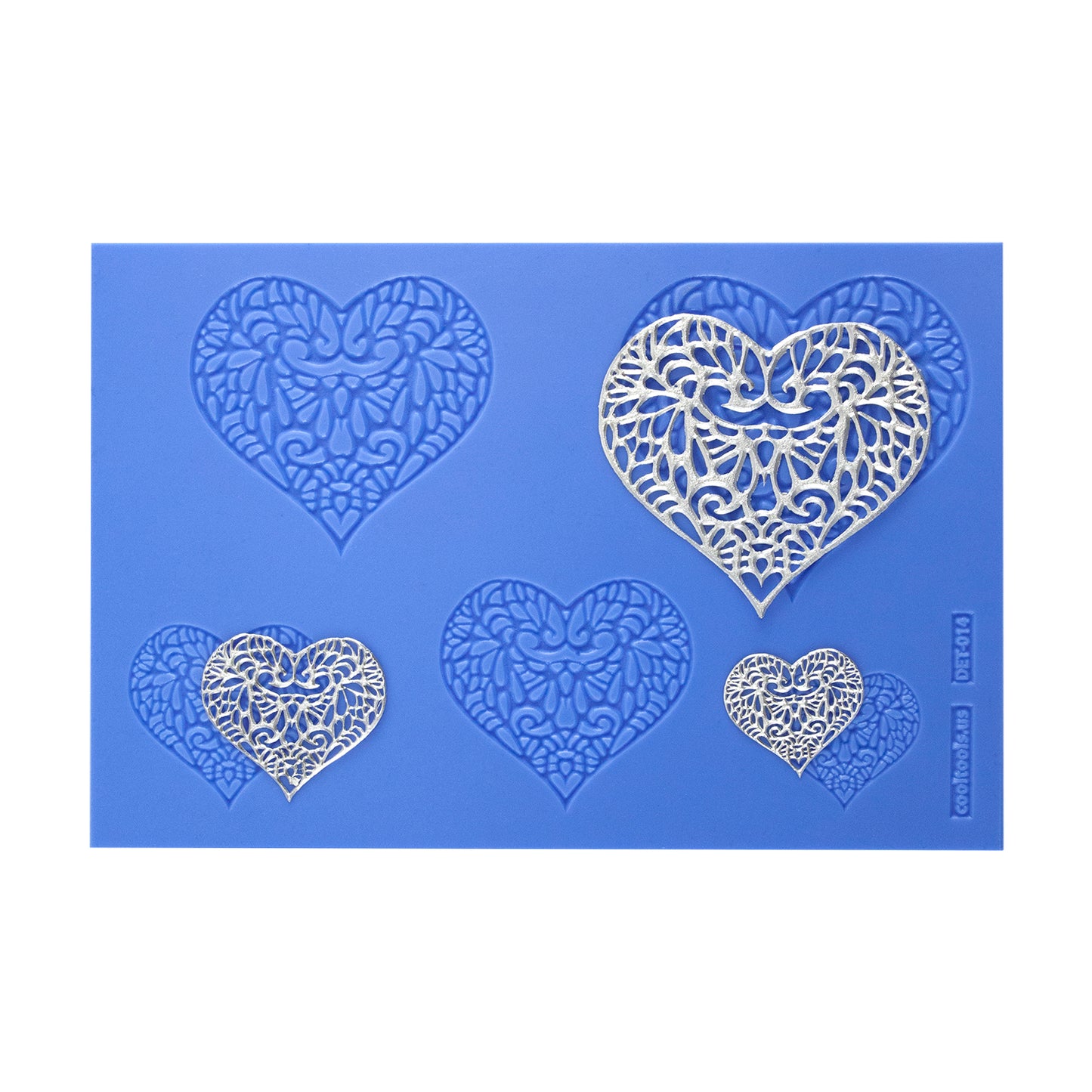 blue Delicate Element Texture - Inamorata with silver samples