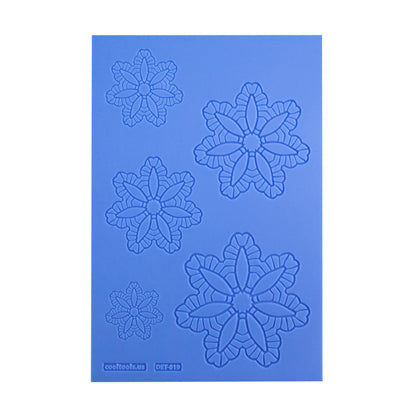 blue Delicate Element Texture - Aster Mandala 