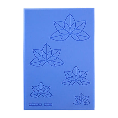 blue Delicate Element Texture - Lotus