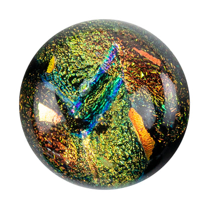 Dichroic Cabochons - Gold Medium - 12mm to 16mm