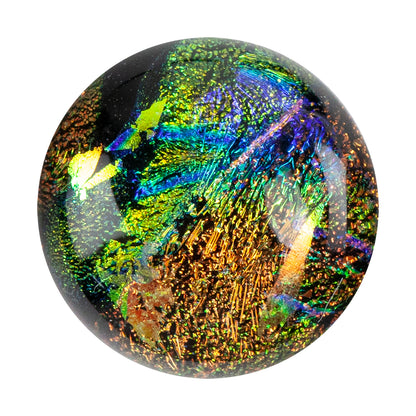 Dichroic Cabochons - Gold Medium - 12mm to 16mm