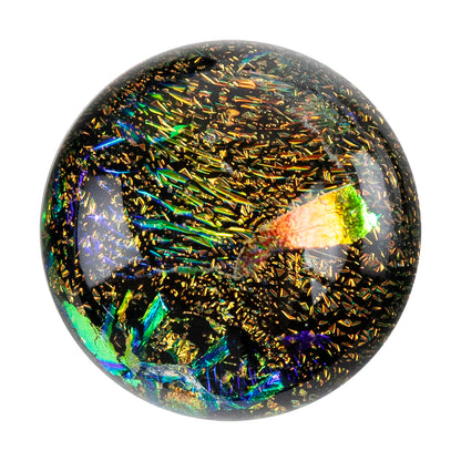 Dichroic Cabochons - Gold Medium - 12mm to 16mm