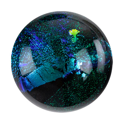 Dichroic Cabochons - Green Medium - 12mm to 16mm 